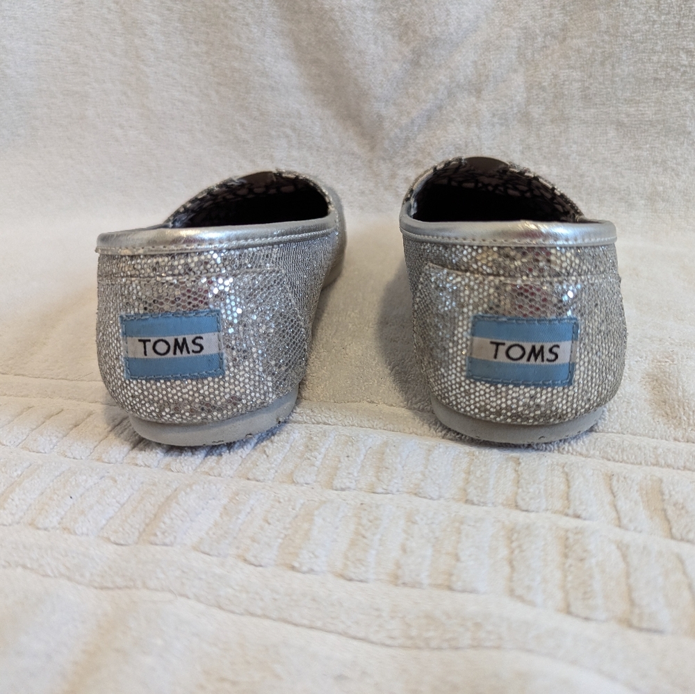Glittery Toms Slip-ons